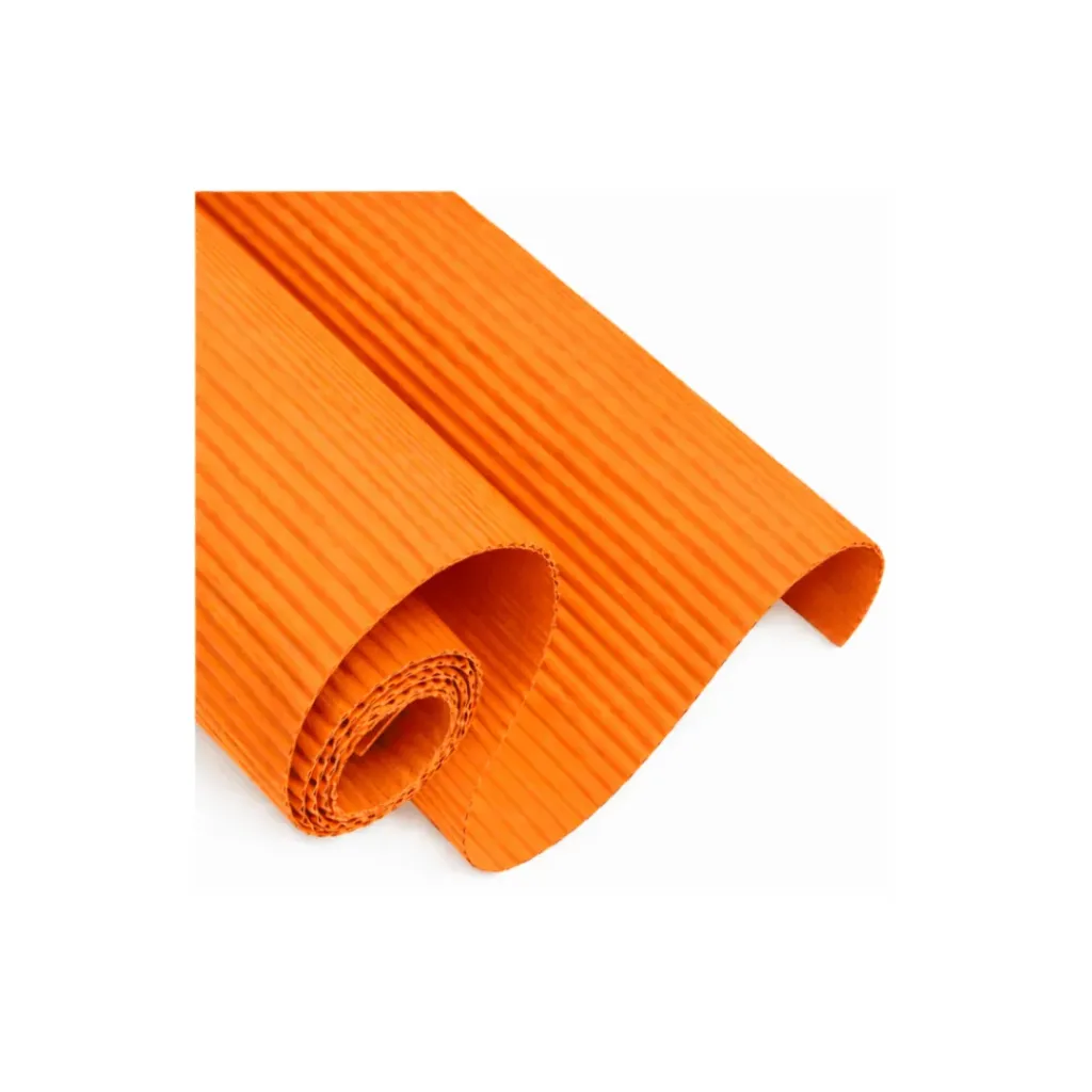 CARTULINA CORRUGADA NARANJA 70X50CM