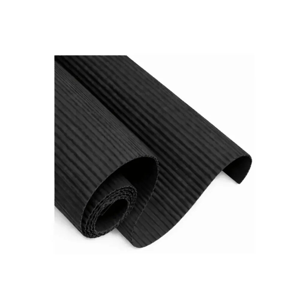 CARTULINA CORRUGADA NEGRA 70X50CM