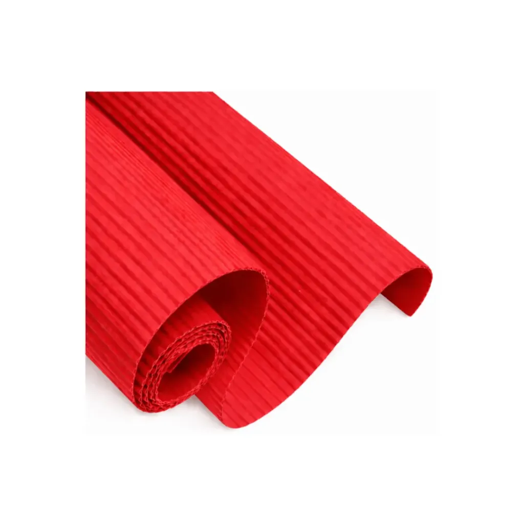 CARTULINA CORRUGADA ROJA 70X50CM