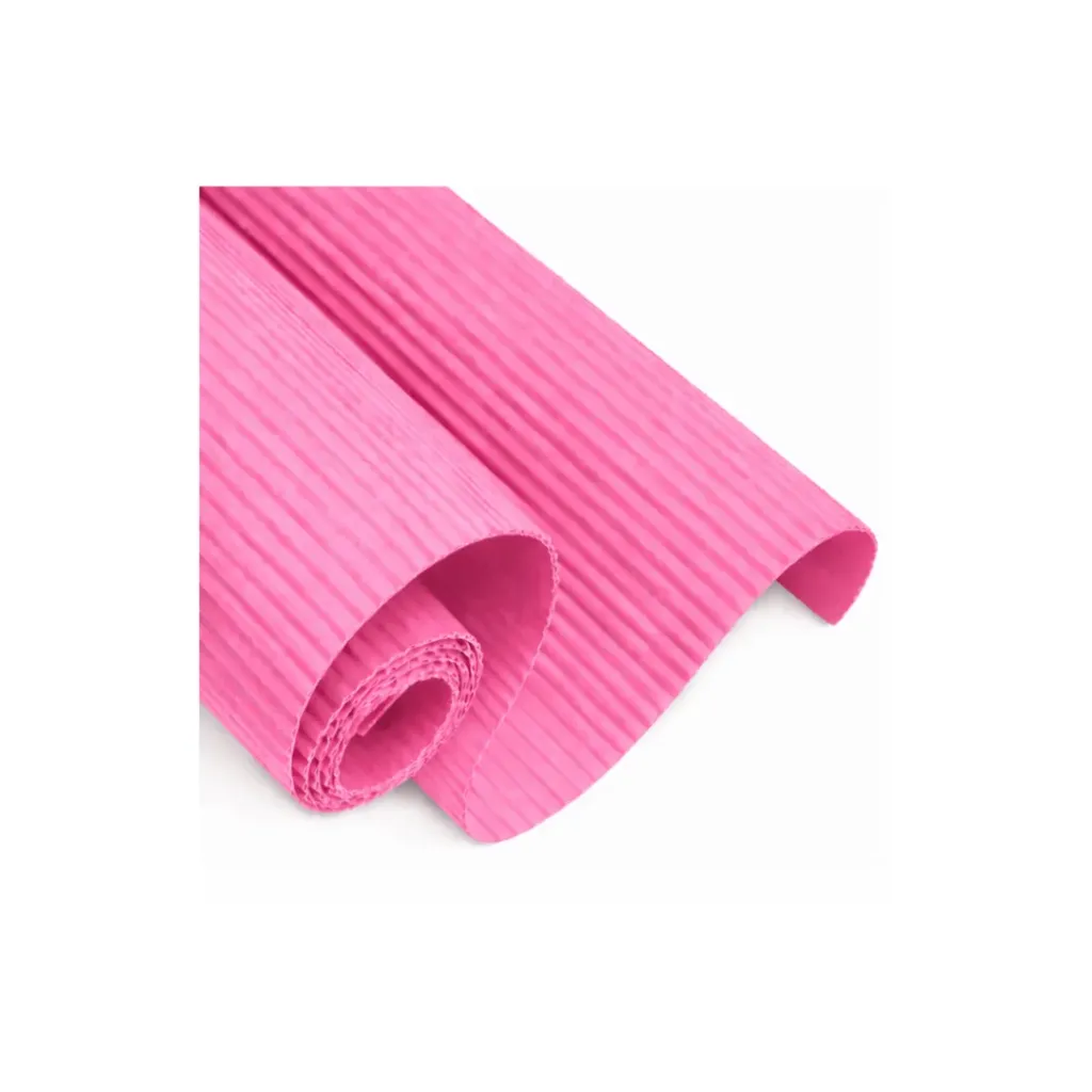 CARTULINA CORRUGADA ROSADO 70X50CM
