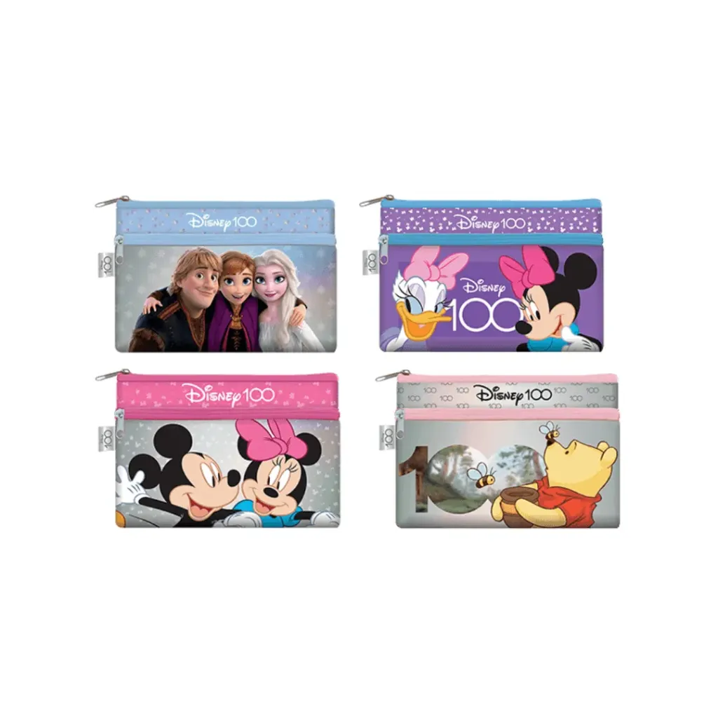 CARTUCHERA 2 BOLSILLOS-DISNEY 100 NIÑAS