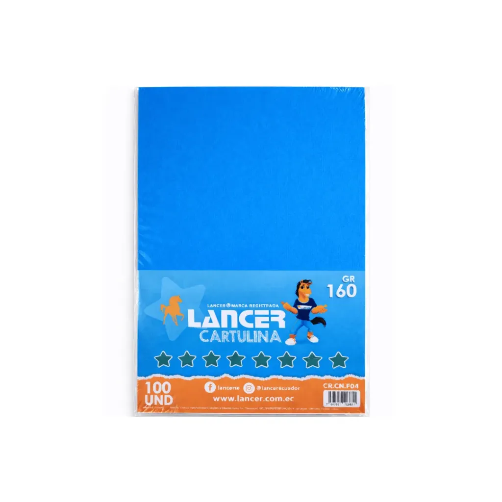 CARTULINA IRIS A4 AZUL 160GR