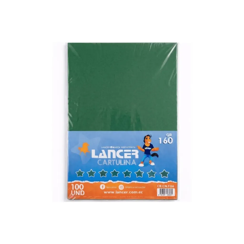 CARTULINA IRIS A4 VERDE OSCURO 160GR