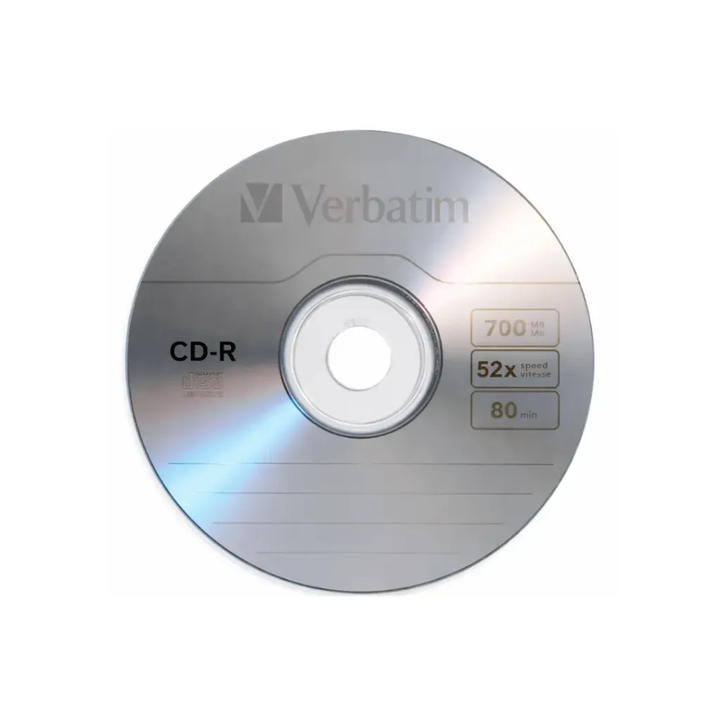 CD-R VERBATIM TX100 80MIN 700MB