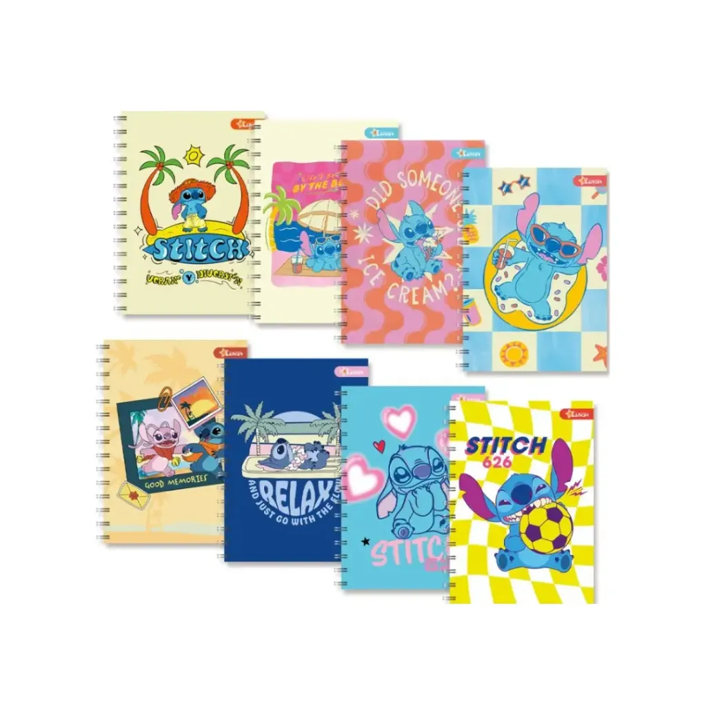 CUADERNO UNIVERSITARIO STITCH 100HJ - CUADROS LANCER
