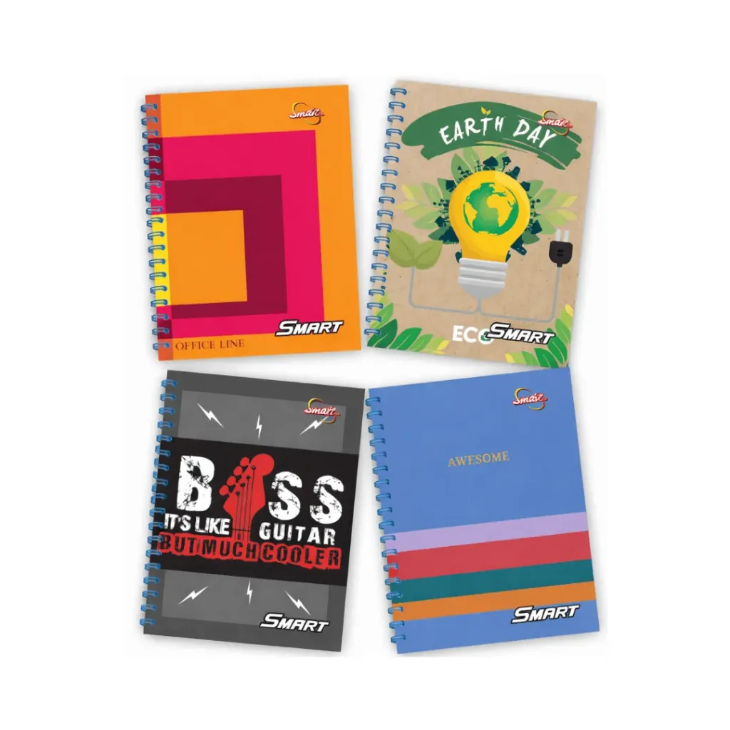 CUADERNO UNIVERSITARIO LOOPY 100 HOJAS 4 LÍNEAS PASTA DURA SMART