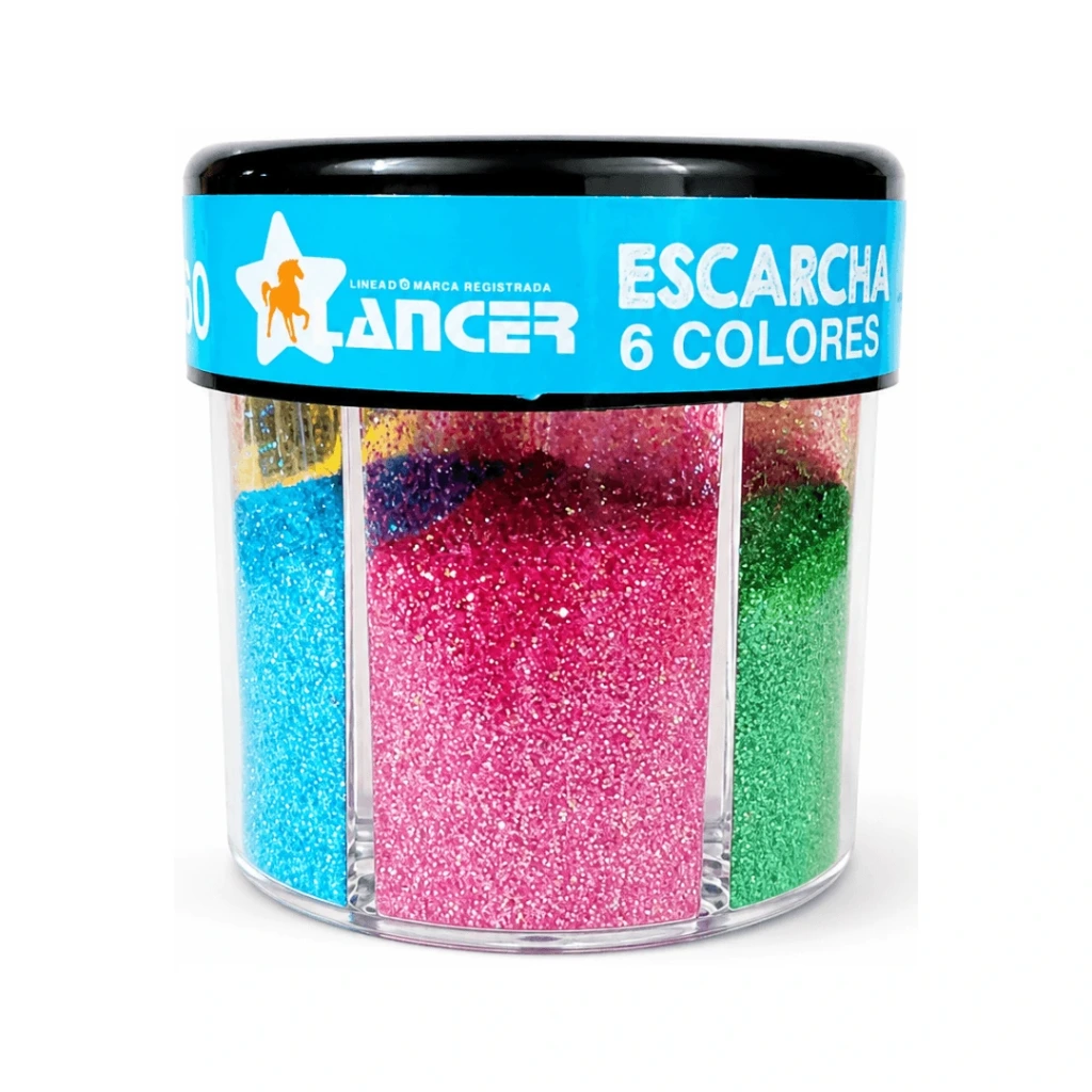 ESCARCHA FINA 60GR 6 COLORES NEÓN - SALERO