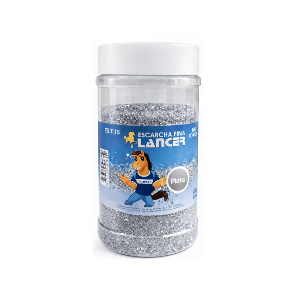 ESCARCHA FINA PLATA 250GR