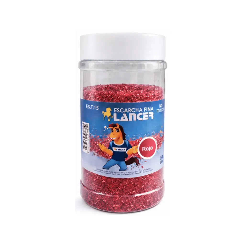 ESCARCHA FINA ROJA 250GR