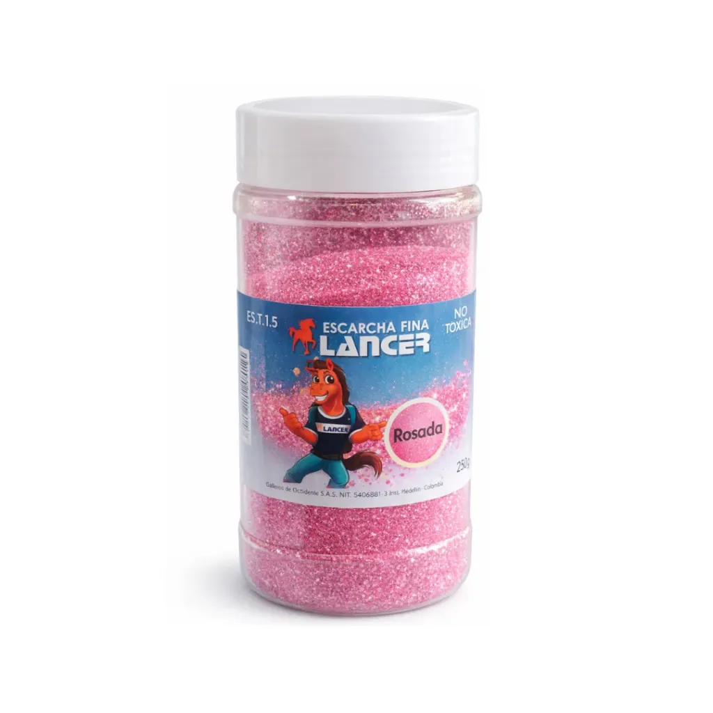 ESCARCHA FINA ROSADO 250GR