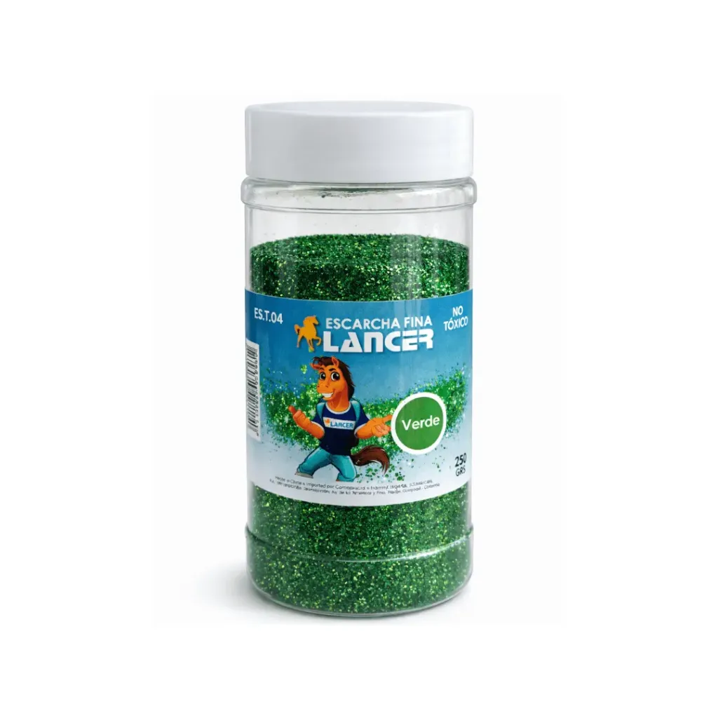 ESCARCHA FINA VERDE OSCURO 250GR