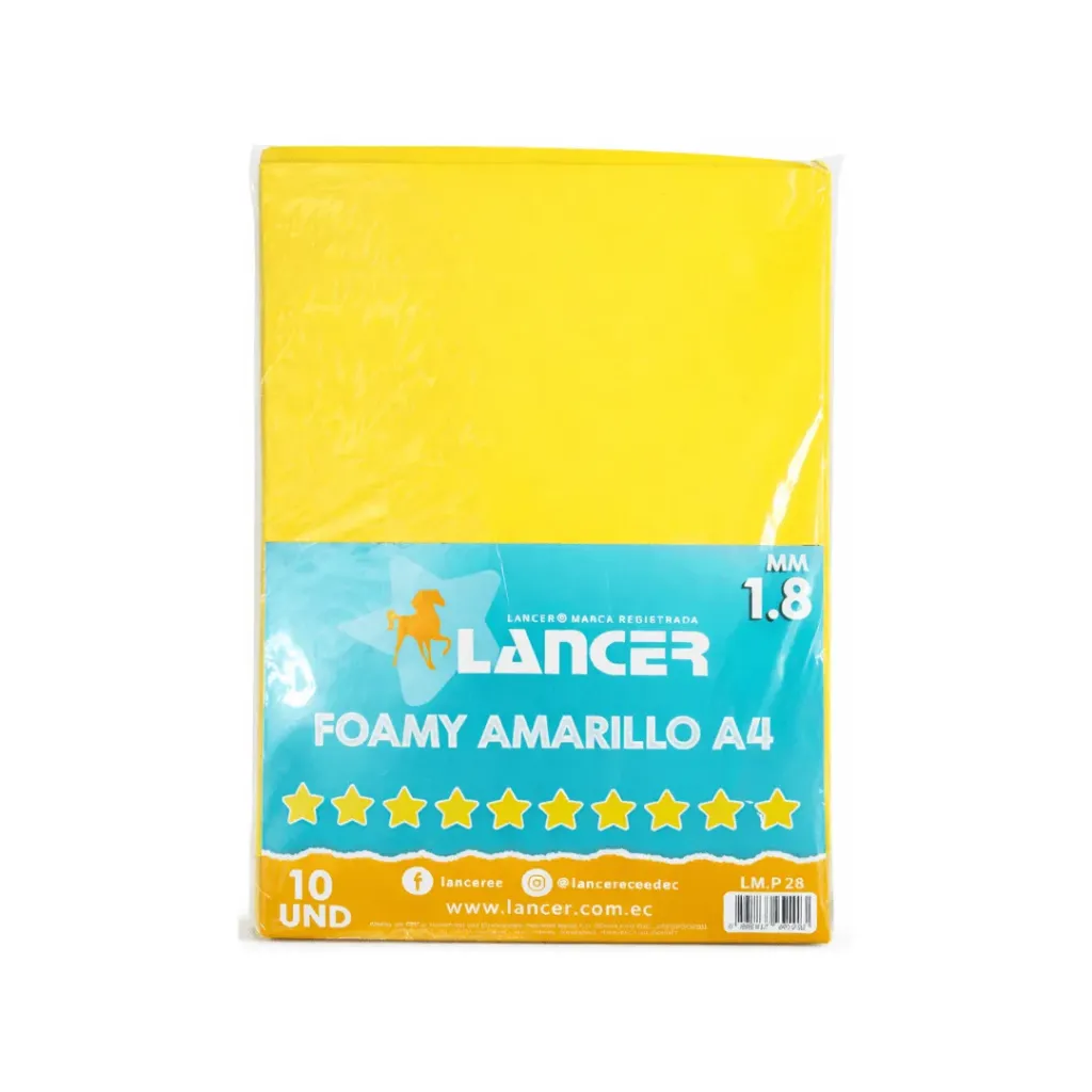 FOAMY AMARILLO A4 (FOMIX)