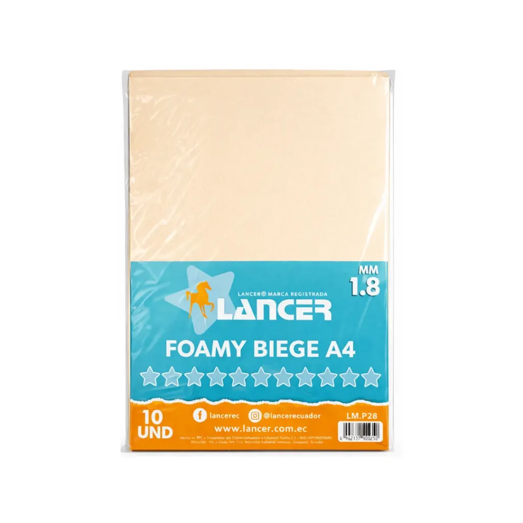 FOAMY LISO BEIGE A4 (FOMIX)