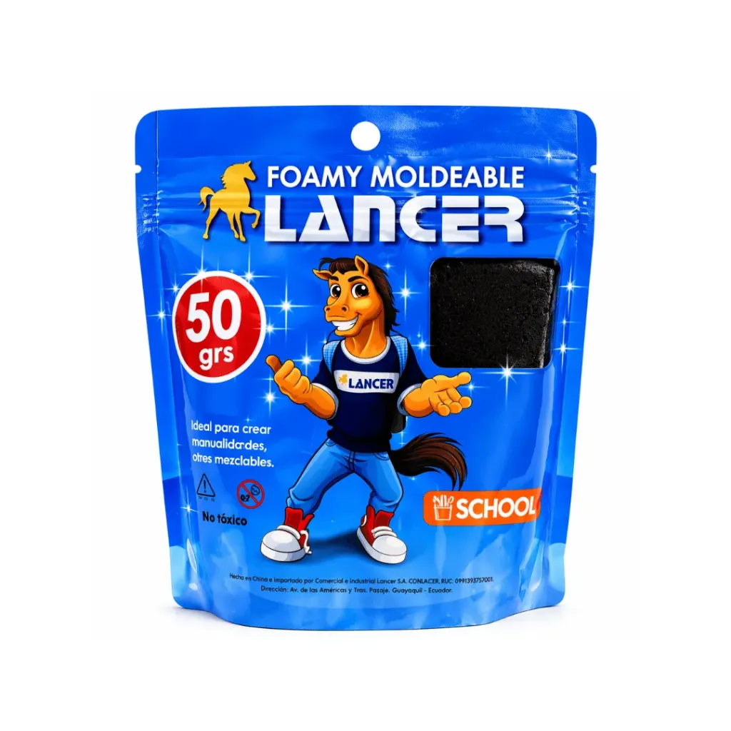 FOAMY MOLDEABLE 50GR NEGRO LANCER (FOMIX)