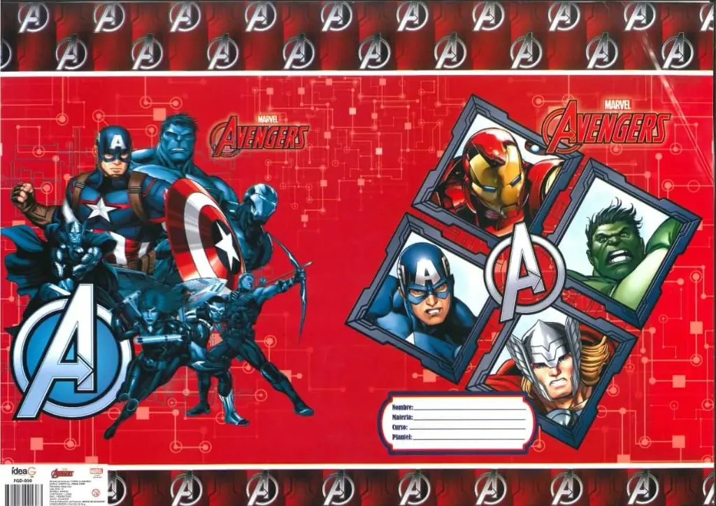 FORRO DE PAPEL AVENGERS
