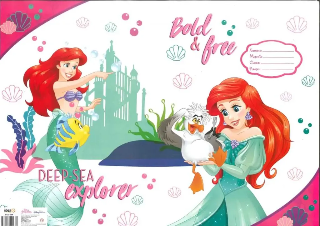 FORRO DE PAPEL LA SIRENITA DISNEY