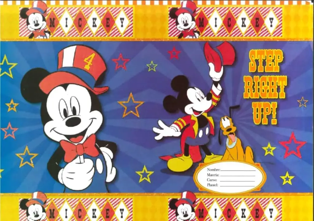 FORRO DE PAPEL MICKEY Y PLUTO