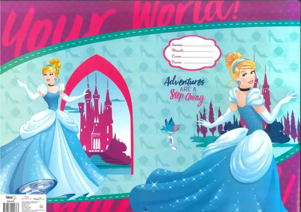 FORRO DE PAPEL PRINCES DISNEY ADVENTURES ARE A STEP AWAY