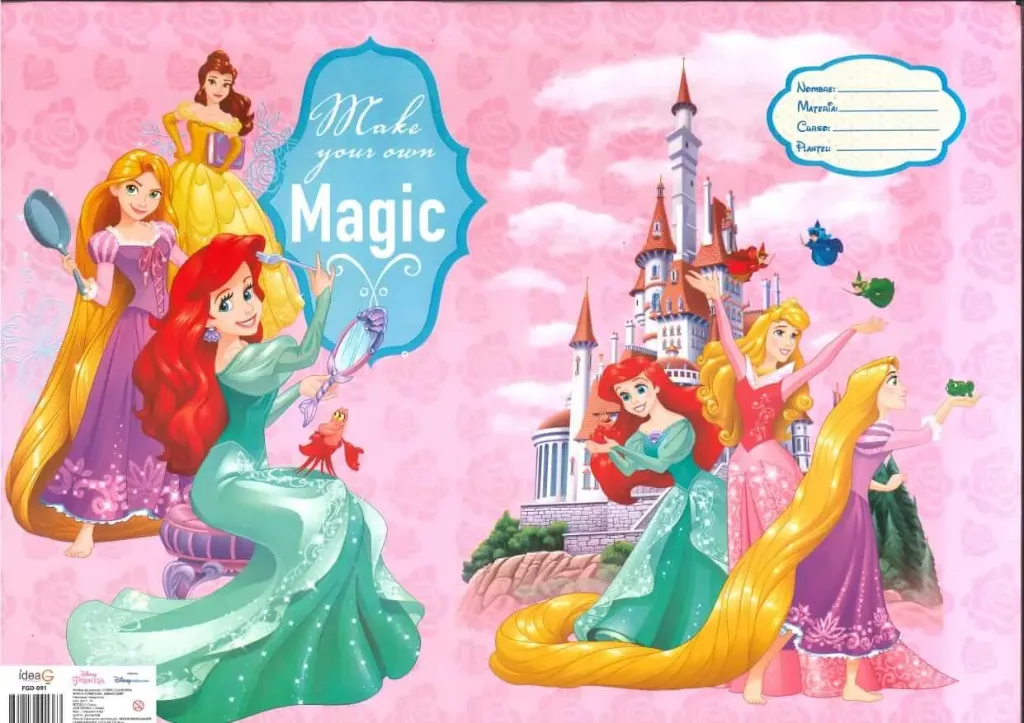 FORRO DE PAPEL PRINCS MAKE YOUR OWN MAGIC DISNEY