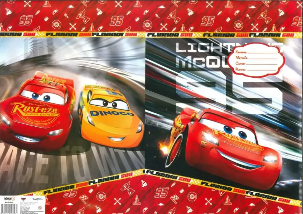 FORRO DE PAPEL RAYO MCQUEEN