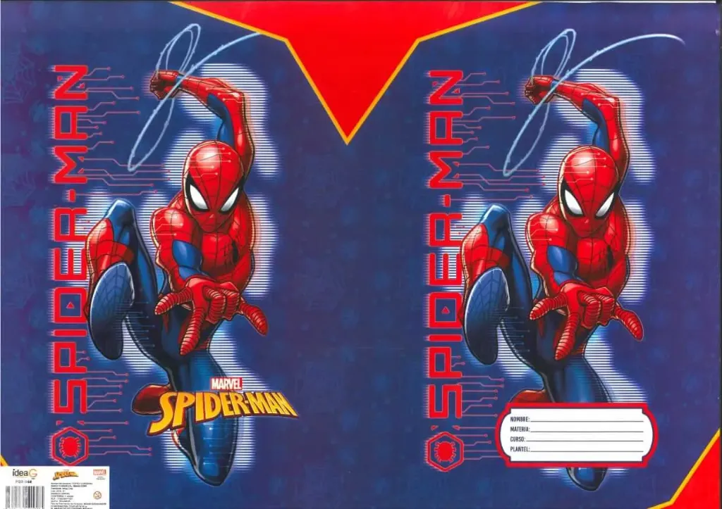 FORRO DE PAPEL SPIDERMAN FONDO AZUL