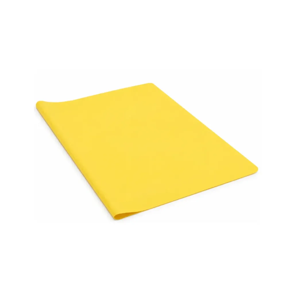FORRO GRUESO UNIVERSITARIO COLOR AMARILLO PLÁSTICO (GRANDE)