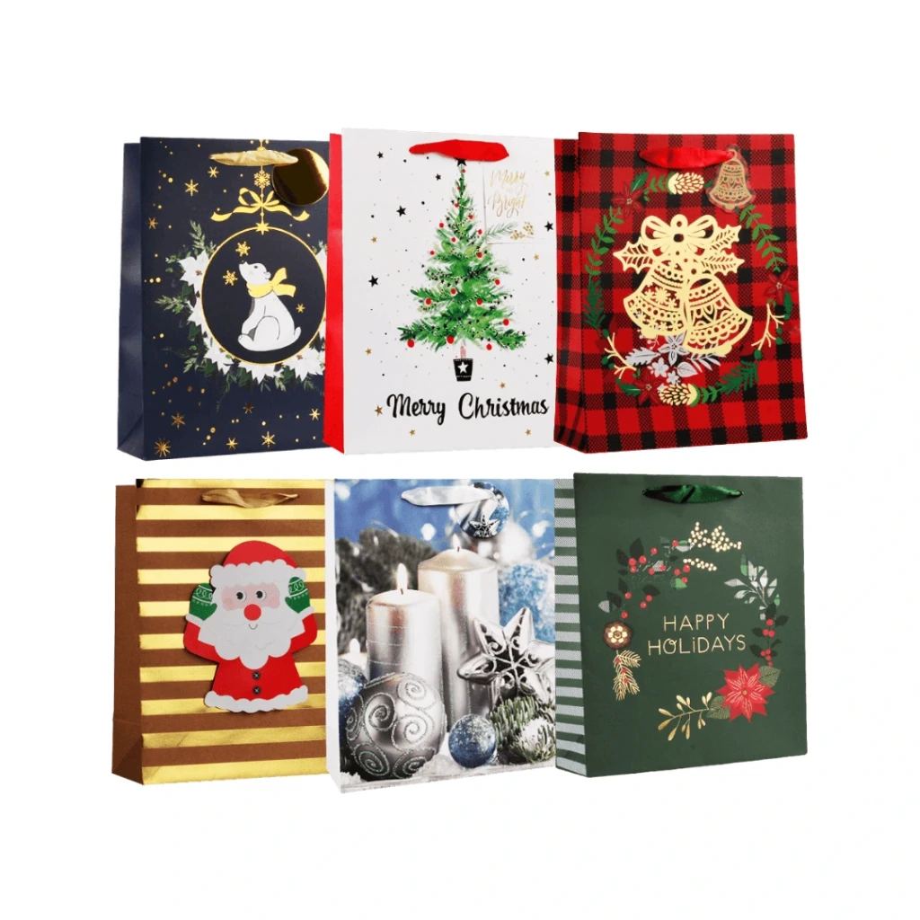FUNDA REGALO SMALL NAVIDAD PREMIUM-11.5X14X6.5CM