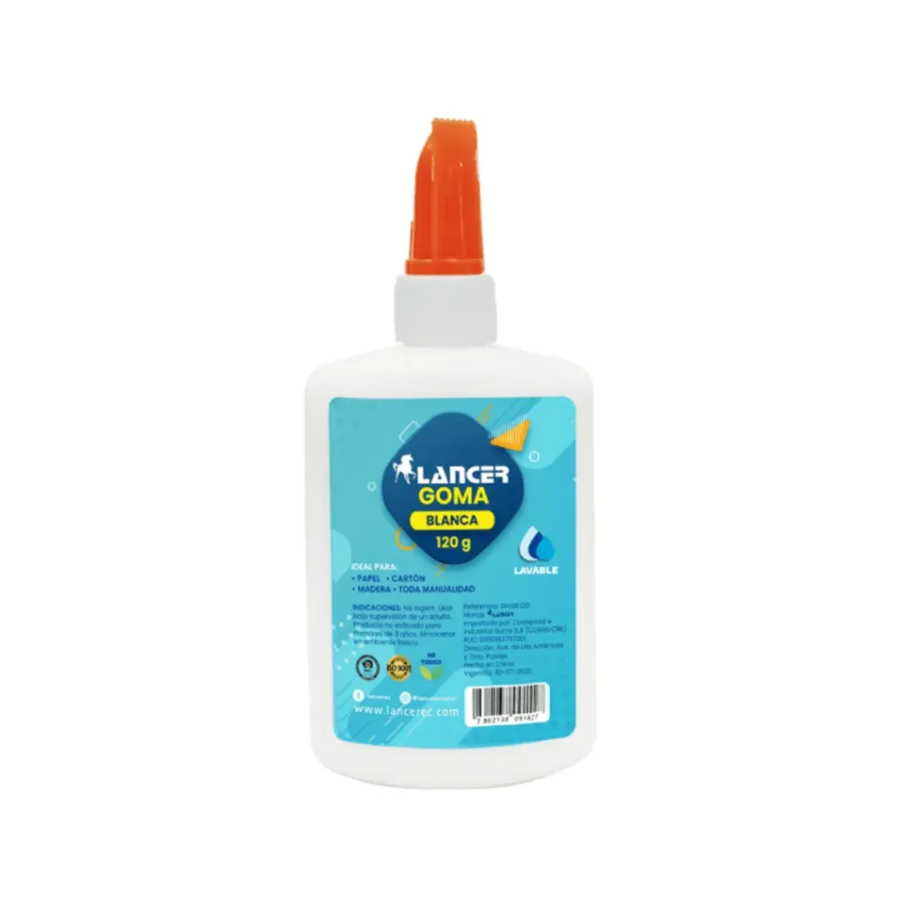 GOMA BLANCA ESCOLAR LANCER 120GR