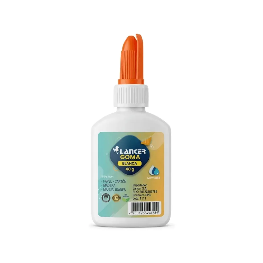 GOMA BLANCA ESCOLAR LANCER 40GR