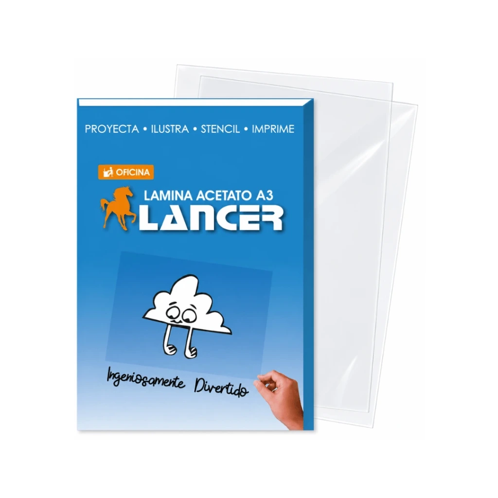 LAMINA ACETATO A3-297X420MM 100MIC