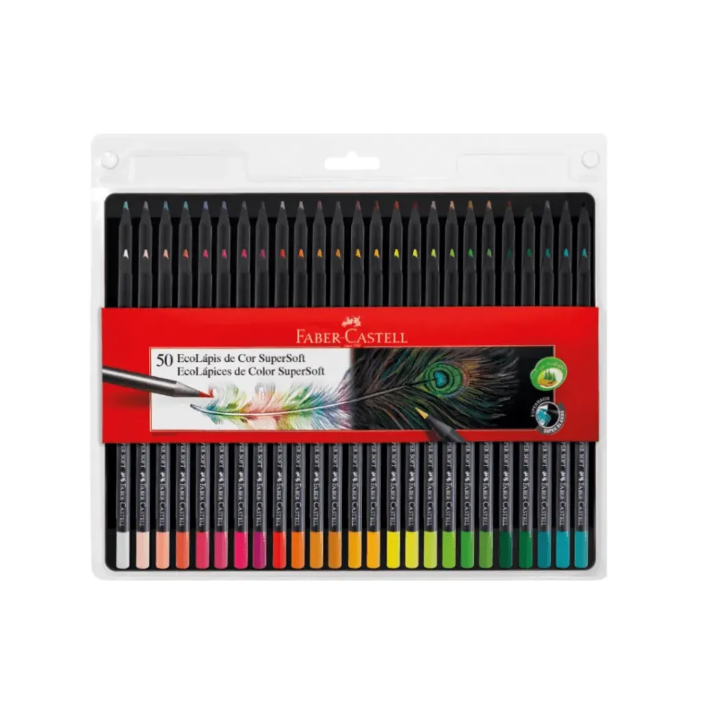 LÁPIZ FABER CASTELL SUPER SOFT 50 COLORES