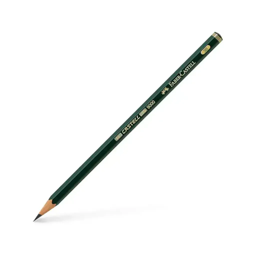 LÁPIZ FABER CASTELL 3B CUERPO DE COLOR VERDE