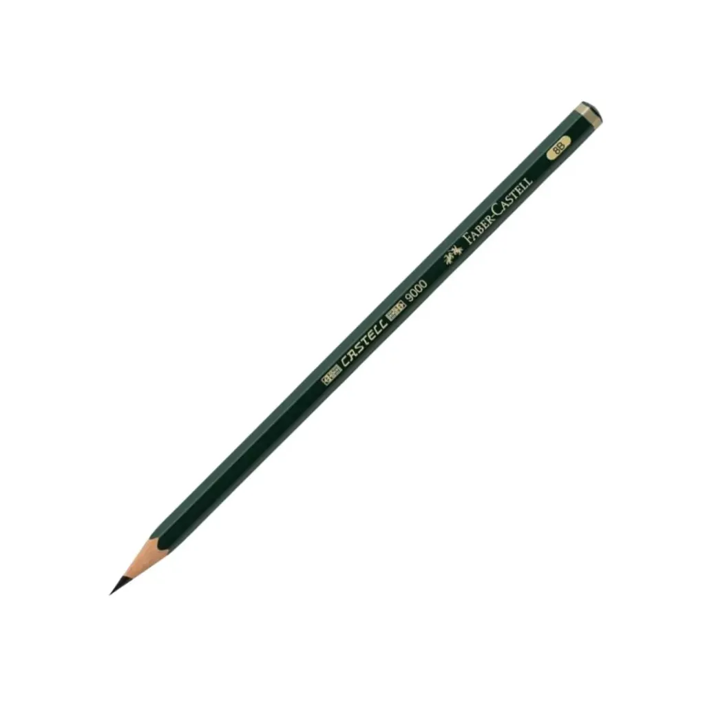 LÁPIZ FABER CASTELL 8B CUERPO DE COLOR VERDE
