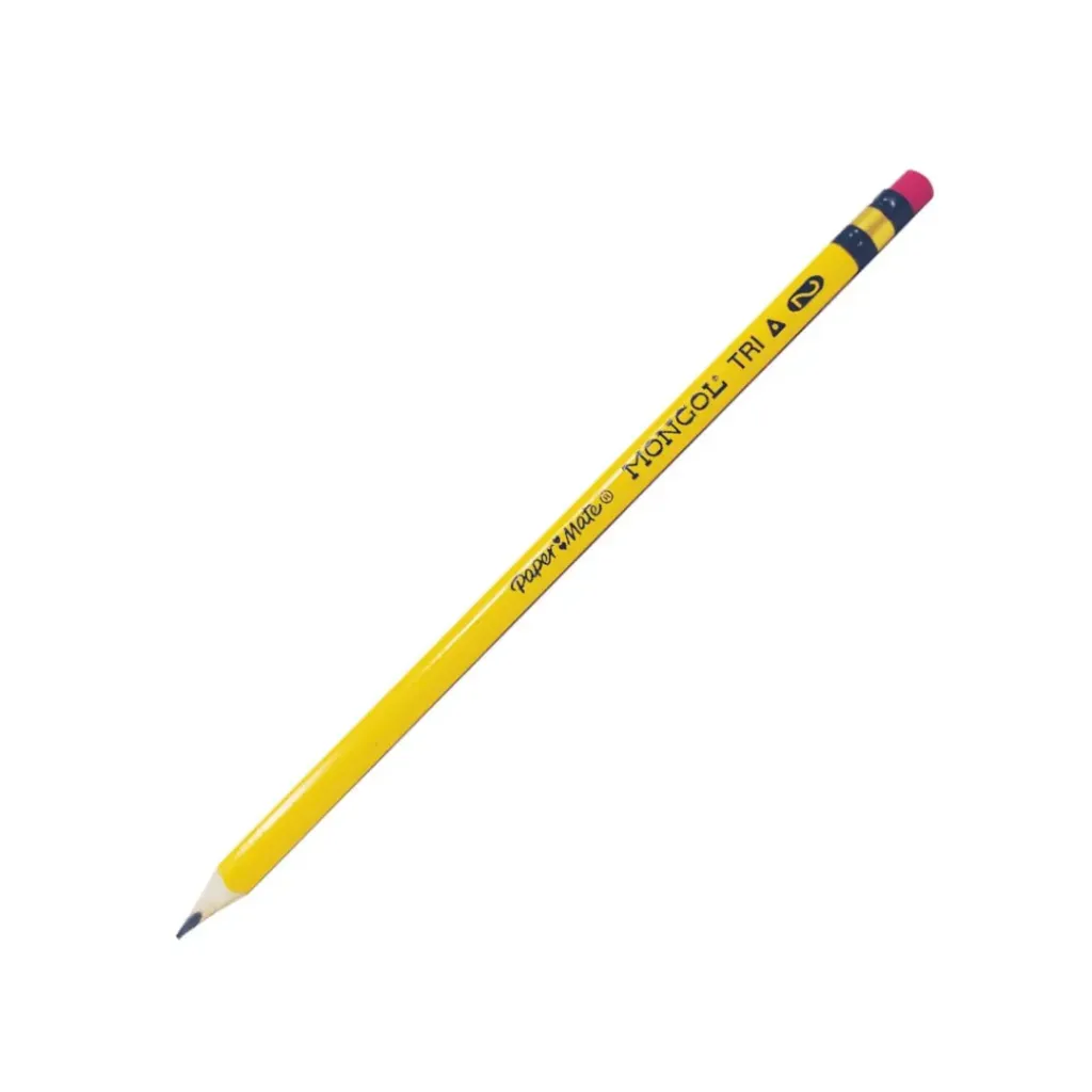 LÁPIZ DE ESCRITURA MONGOL TRIANGULAR 2HB CUERPO COLOR AMARILLO