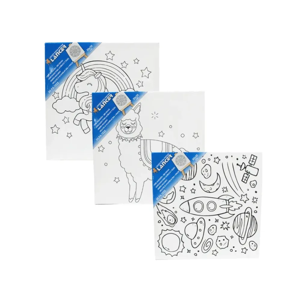 LIENZO PARA PINTAR 30X30CM-DISEÑOS