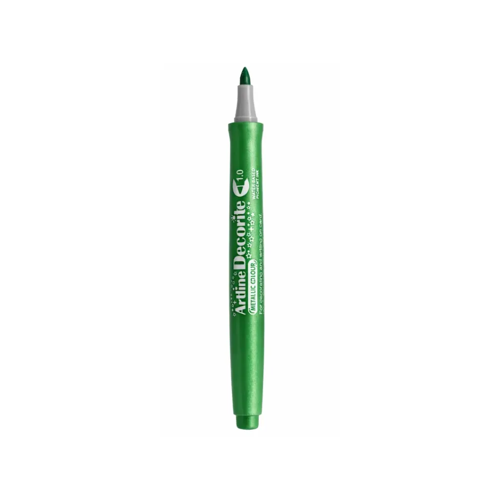 MARCADOR DECORITE METÁLICO 1MM VERDE EDFM 1