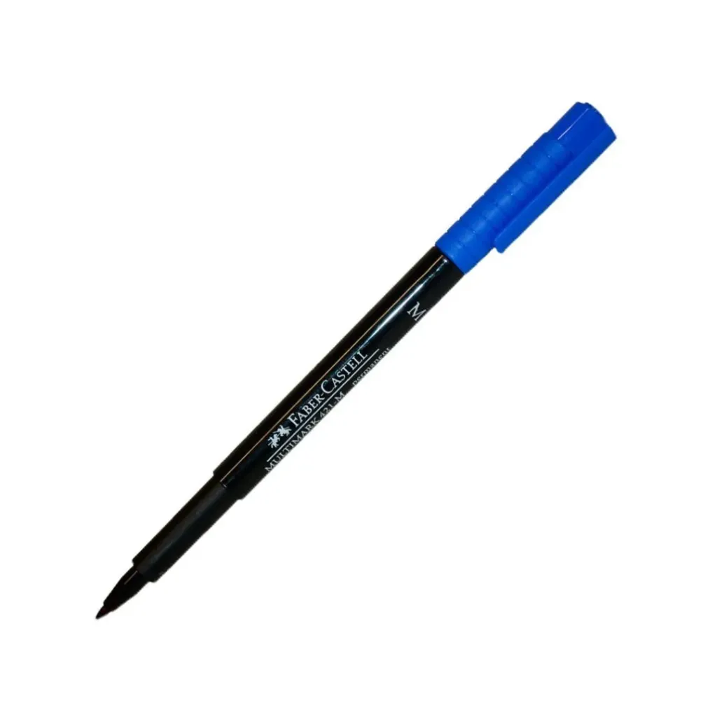 MARCADOR FABER CASTELL MULTIMARK 421 AZUL PARA CD PUNTA MEDIA 1.0MM-154451