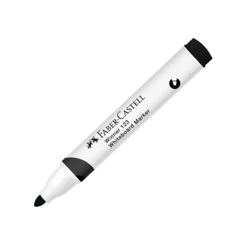 MARCADOR FABER WINNER PIZARRA P/REDONDA #123 NEGRO-353396