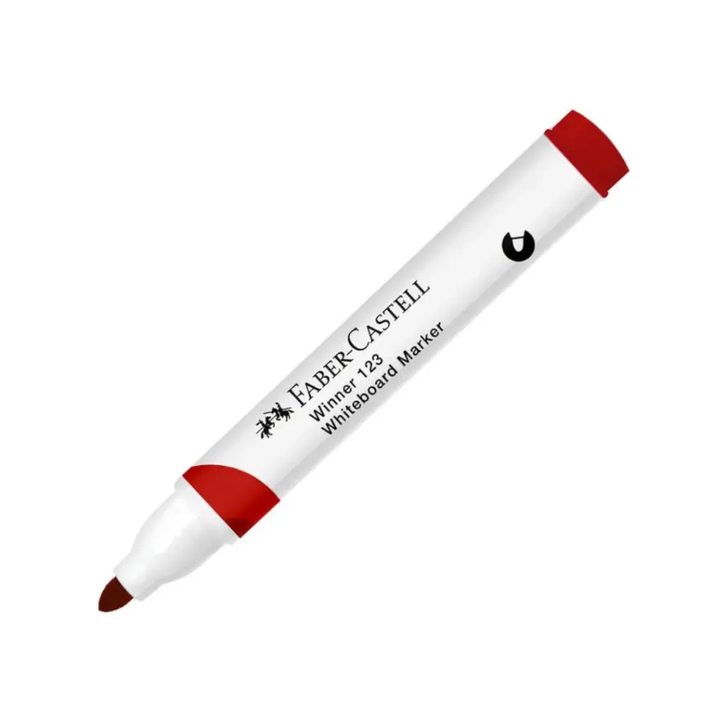 MARCADOR FABER WINNER PIZARRA P/REDONDA #123 ROJO-353323