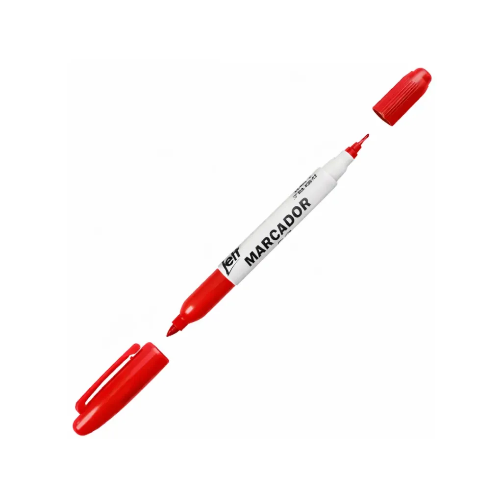 MARCADOR JEFF CD-2 PUNTAS ROJO