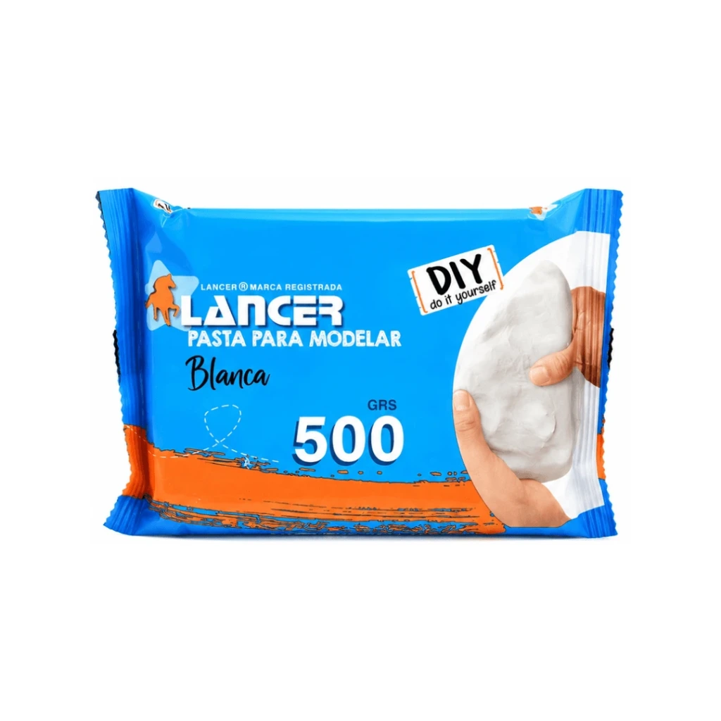 MASA PARA MODELAR BLANCA 500 GRS LANCER