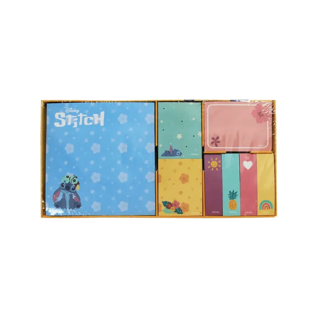 NOTITAS ADHESIVAS STITCH-800 HOJAS TAMAÑOS SURTIDOS