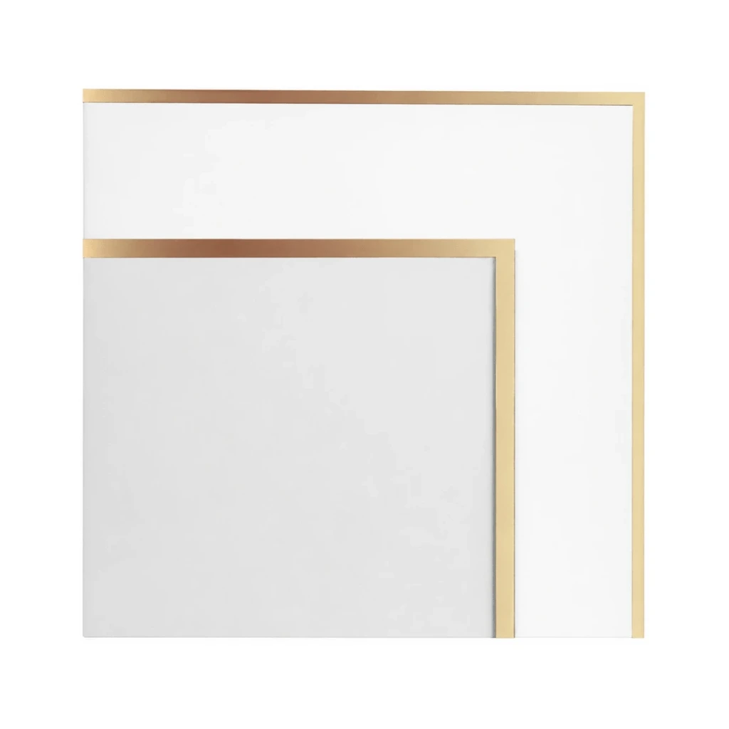 PAPEL COREANO BLANCO CON DOBLE FILO DORADO TRANSPARENTE 50MIC-58X58CM