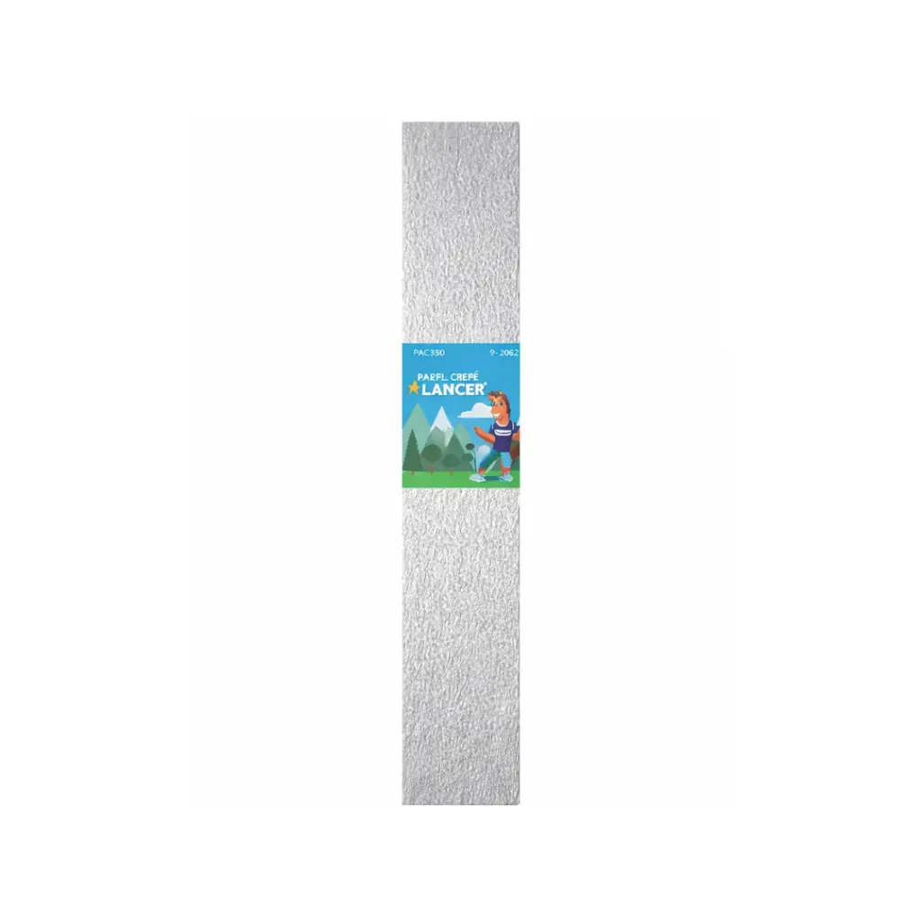 PAPEL CREPÉ LANCER 50X200CM PLATA