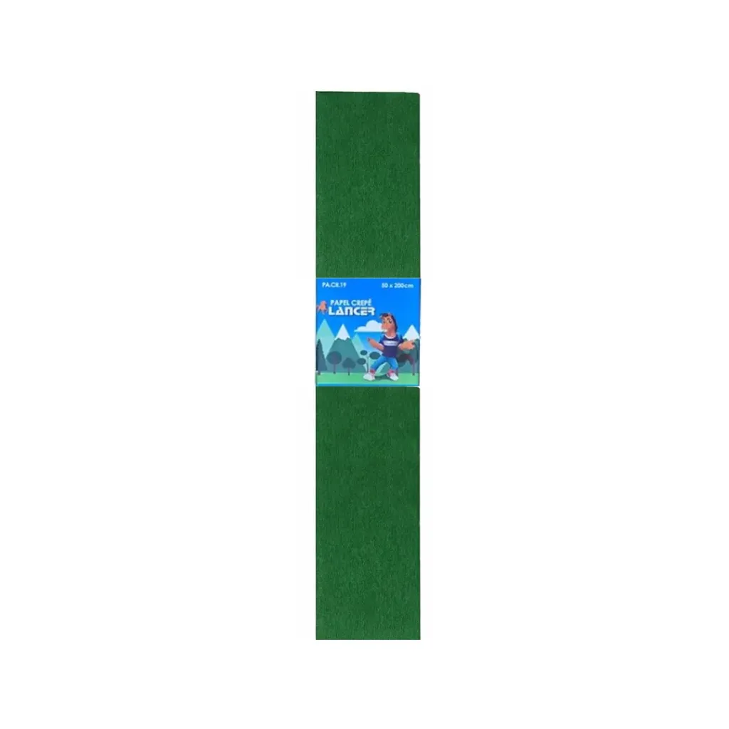 PAPEL CREPÉ LANCER 50X200CM VERDE OSCURO