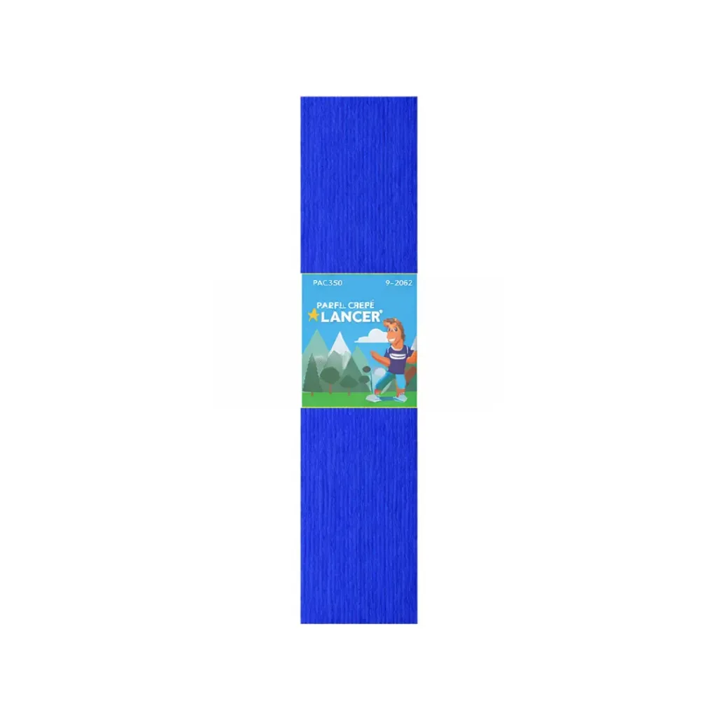 PAPEL CREPÉ LANCER 50X200CM AZUL