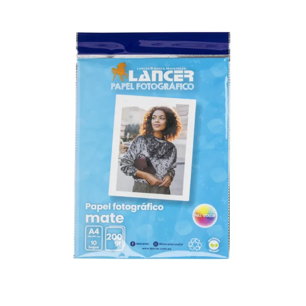 PAPEL FOTOGRÁFICO MATE A4 200 GR