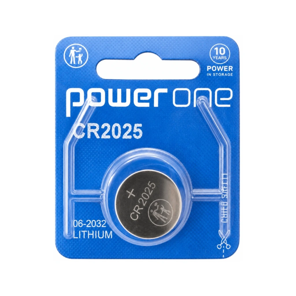 PILA DE BOTON 3V CR2025 LITIO BLISTER 1U POWER ONE