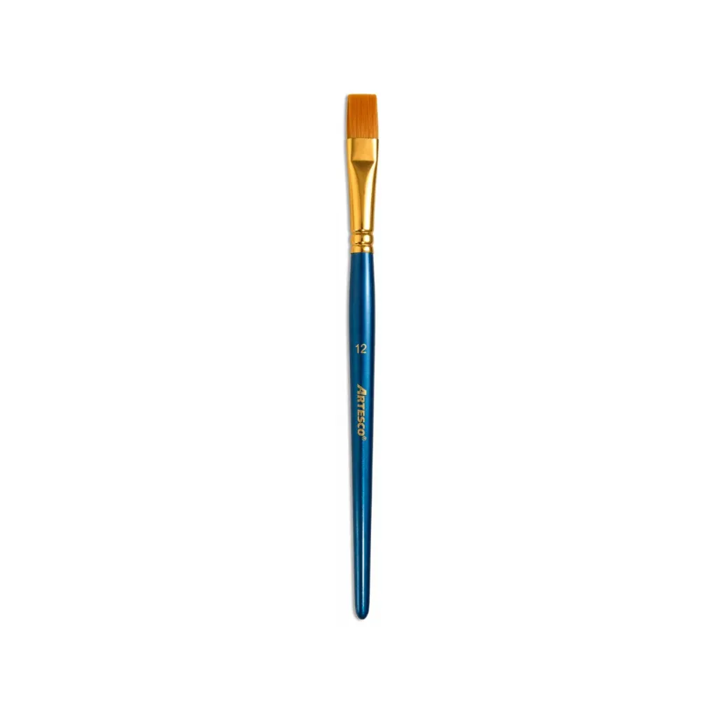 PINCEL ARTESCO PUNTA NYLON PLANA N° 12