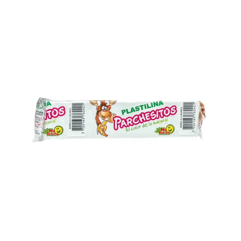 PLASTILINA PARCHESITOS BLANCA 32CC